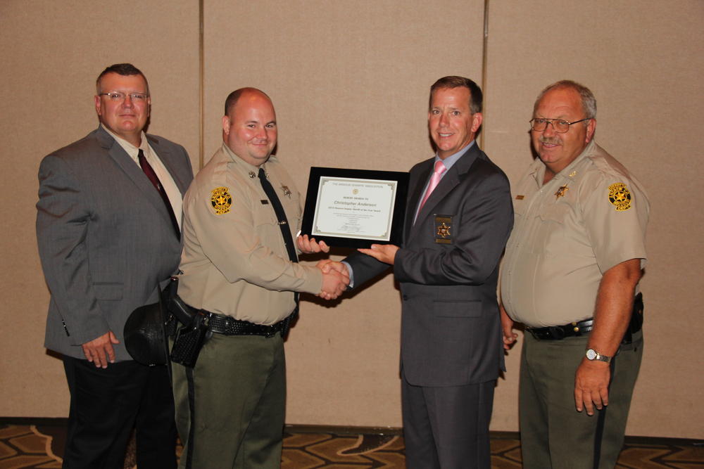 MSA Conference Awards showing Chris Anderson accepting his award.