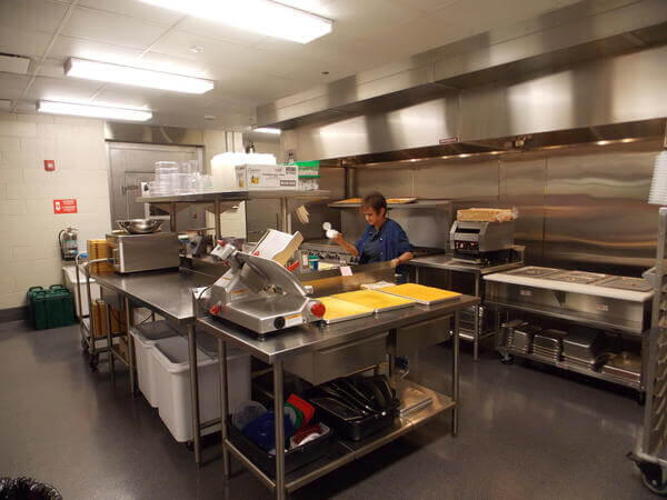 Inside Andrew County Jail kitchen