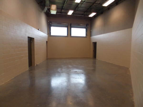 inside Andrew County Jail showing an empty room